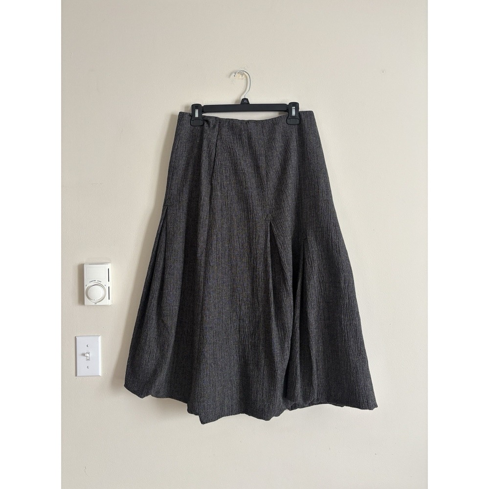 Lilith Paris Womens Medium EU 40 Skirt Wool Blend Bubble Hem Avant Garde Neutral